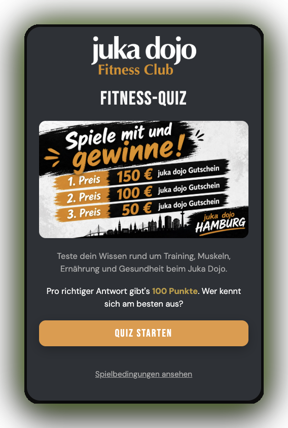 Juka Dojo Fitness Club — Fitness-Quiz